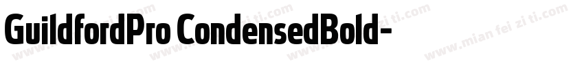 GuildfordPro CondensedBold字体转换